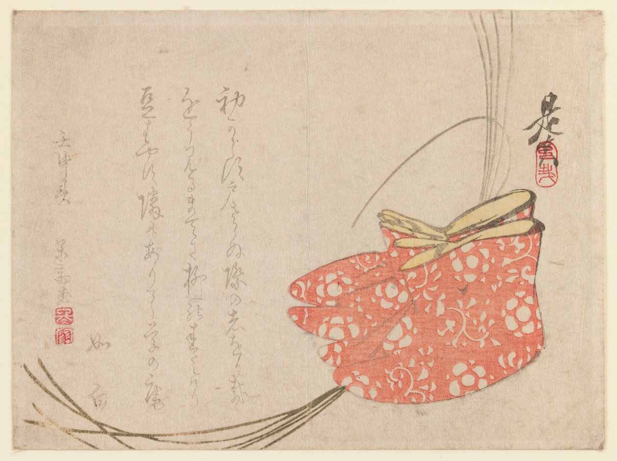 Surimono (dřevotisk) od Shibata Zeshin