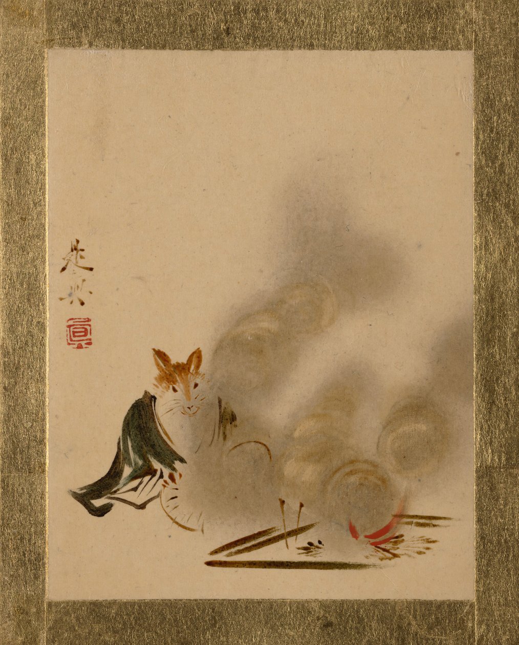 Fox od Mystic Fire. od Shibata Zeshin