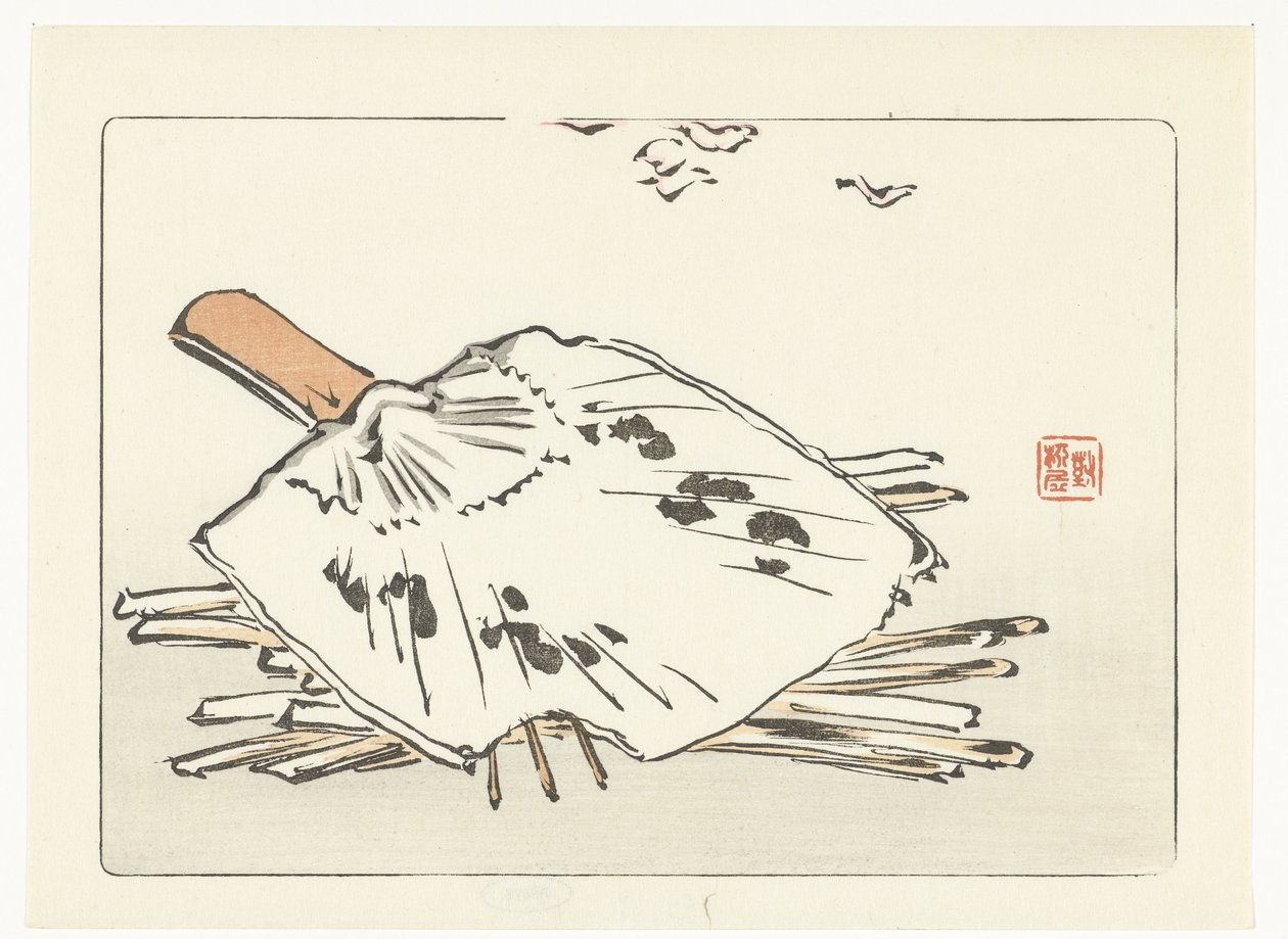 Ventilátor a podpal od Shibata Zeshin