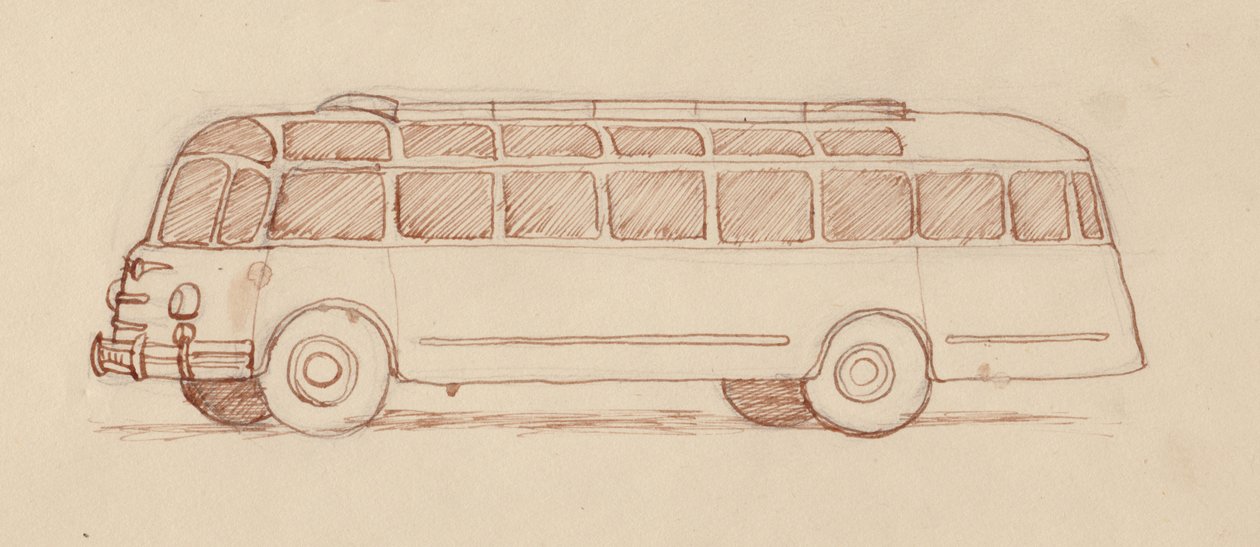 Autobus, Paříž, Francie, 1951. od Shirley Markham