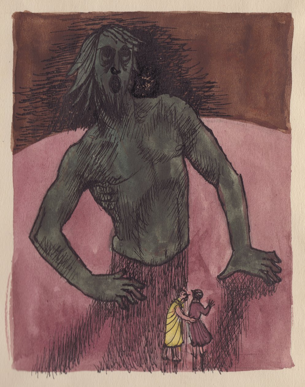 Dante a Virgil s obrem, 1951. od Shirley Markham