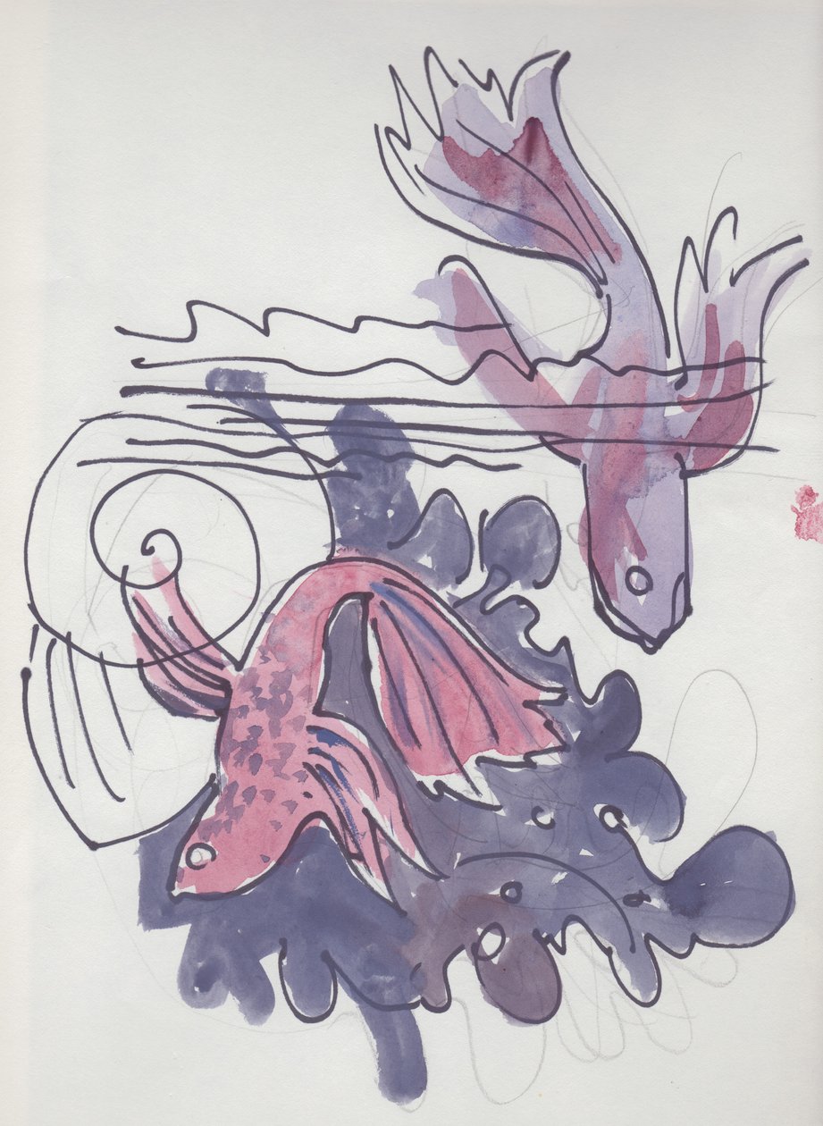 Studie ryb, c1970. od Shirley Markham