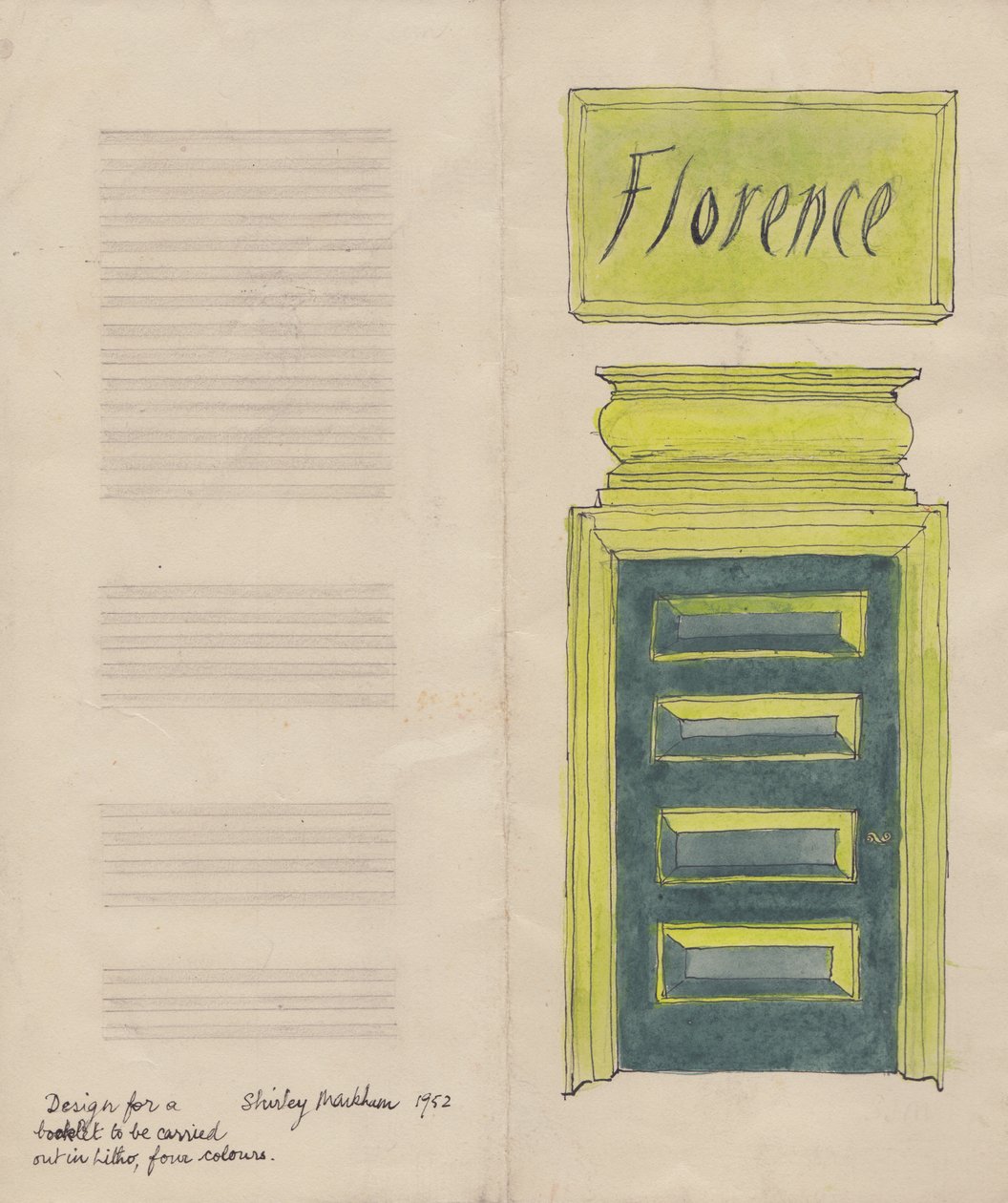 Florence leták, 1952. od Shirley Markham