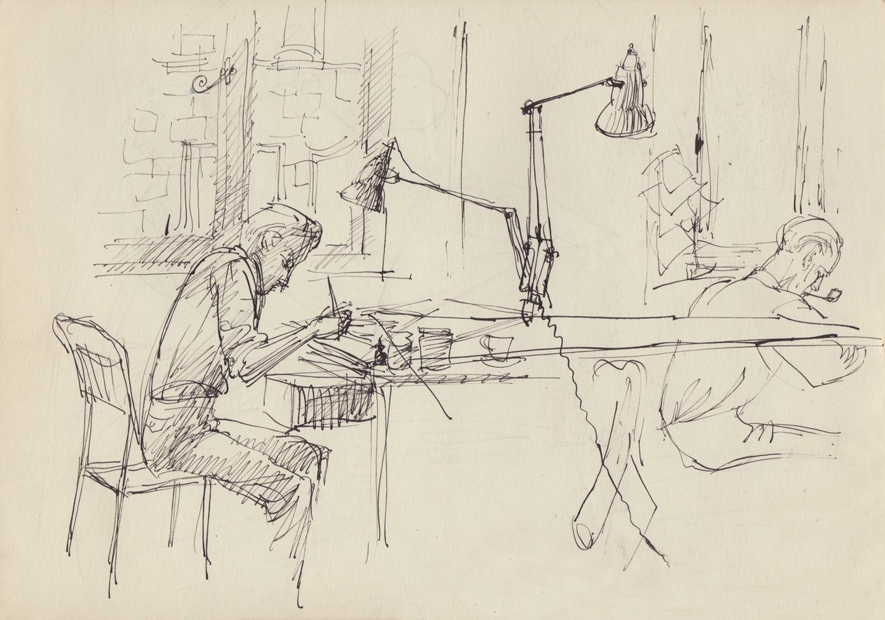 Studio grafického designu, c1950. od Shirley Markham