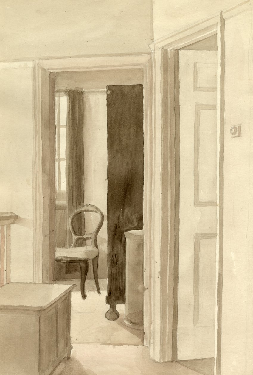 Interiér s židlí, c1950. od Shirley Markham