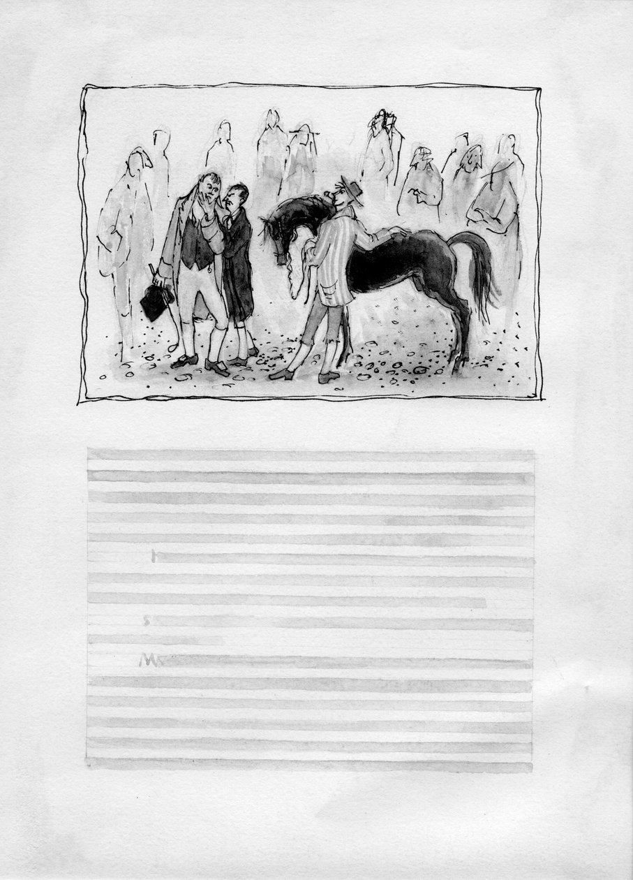 Muži s koněm, 1952. od Shirley Markham