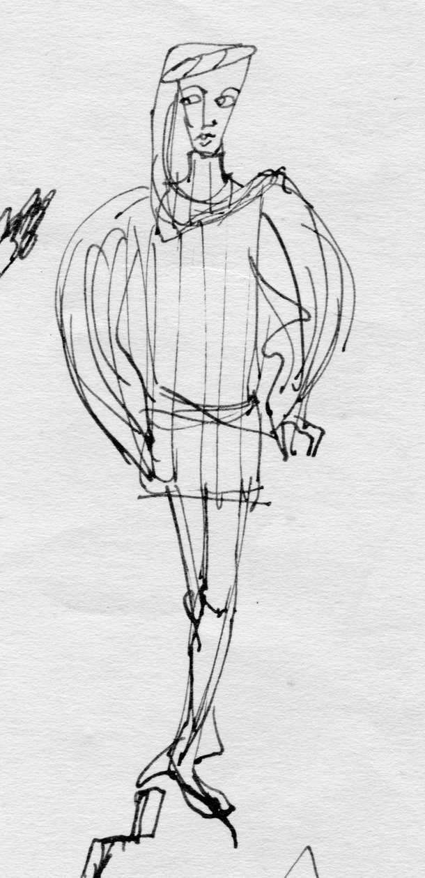 Minstrel, c1950. od Shirley Markham