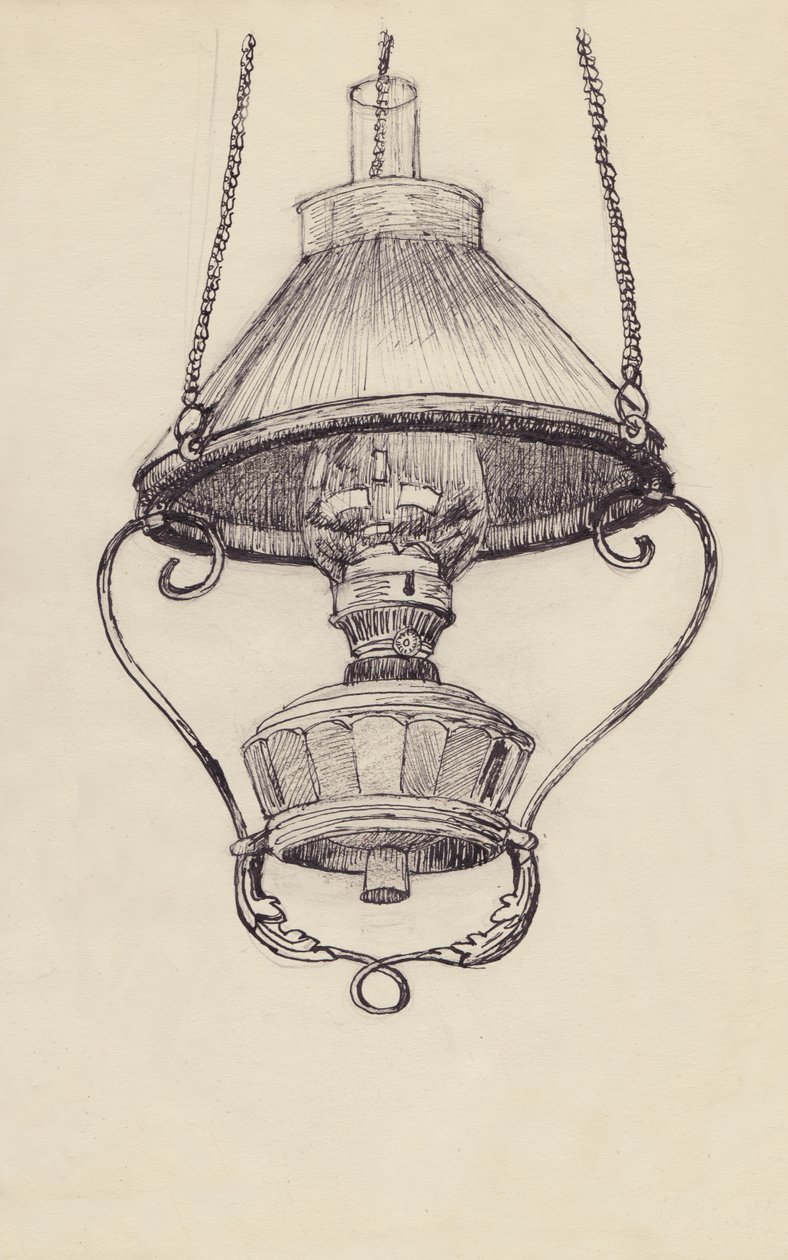 Parafínová lampa, c1950. od Shirley Markham