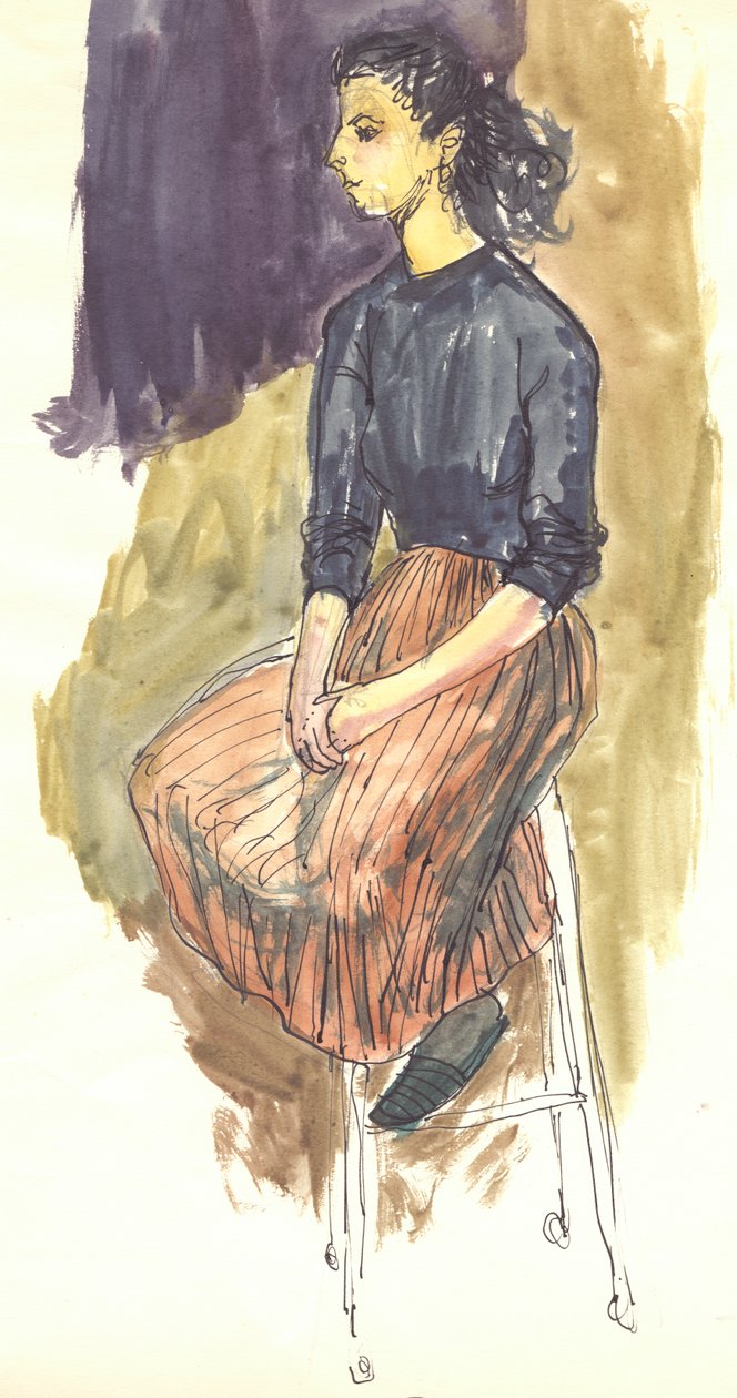 Sedící žena, rok 1950. od Shirley Markham