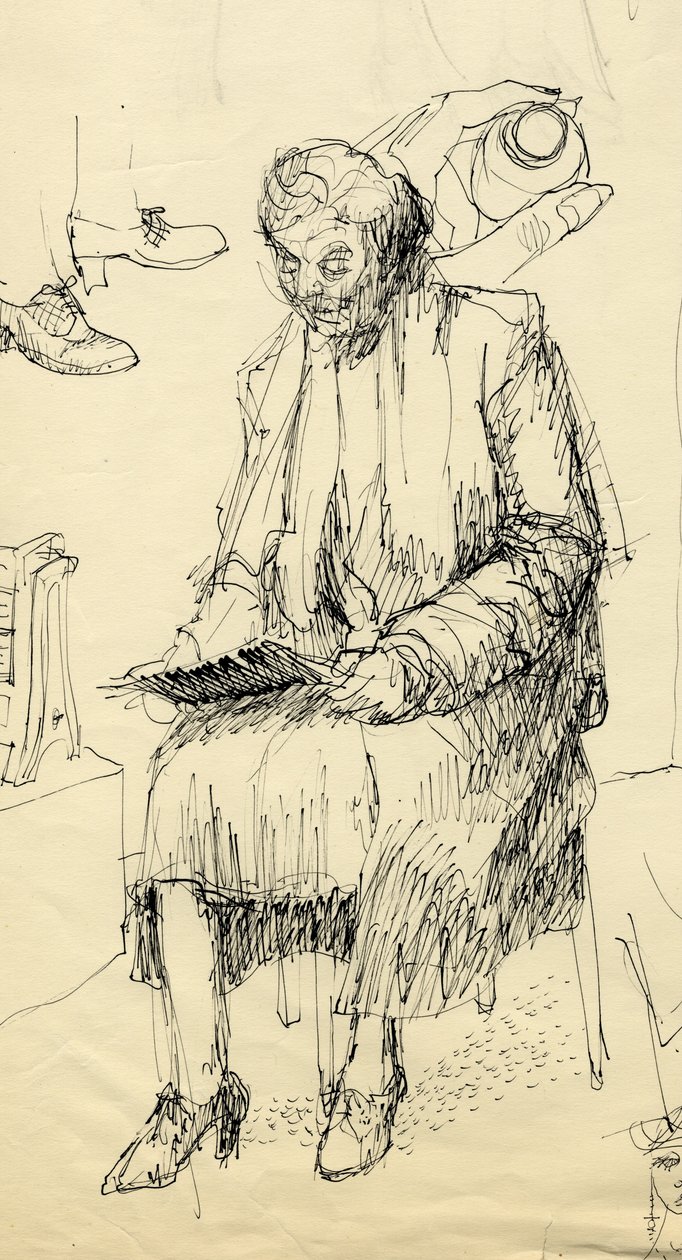 Sedící žena při čtení, 1953. od Shirley Markham
