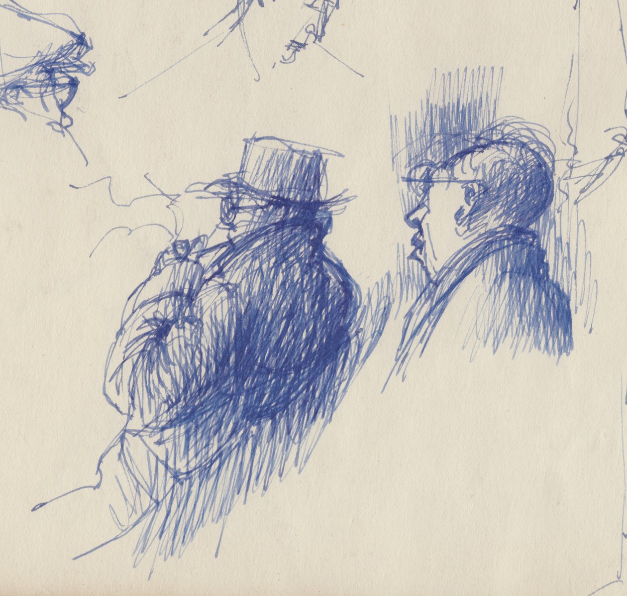 Studie, muži v kloboucích, c1950. od Shirley Markham