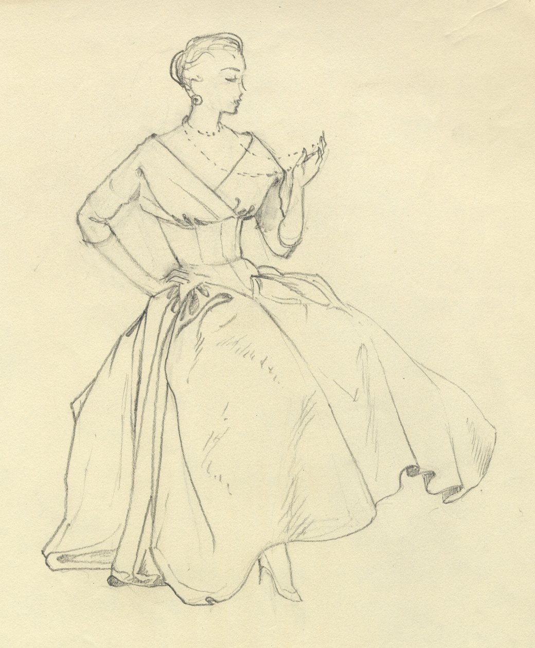 Žena s náhrdelníkem, c1952. od Shirley Markham