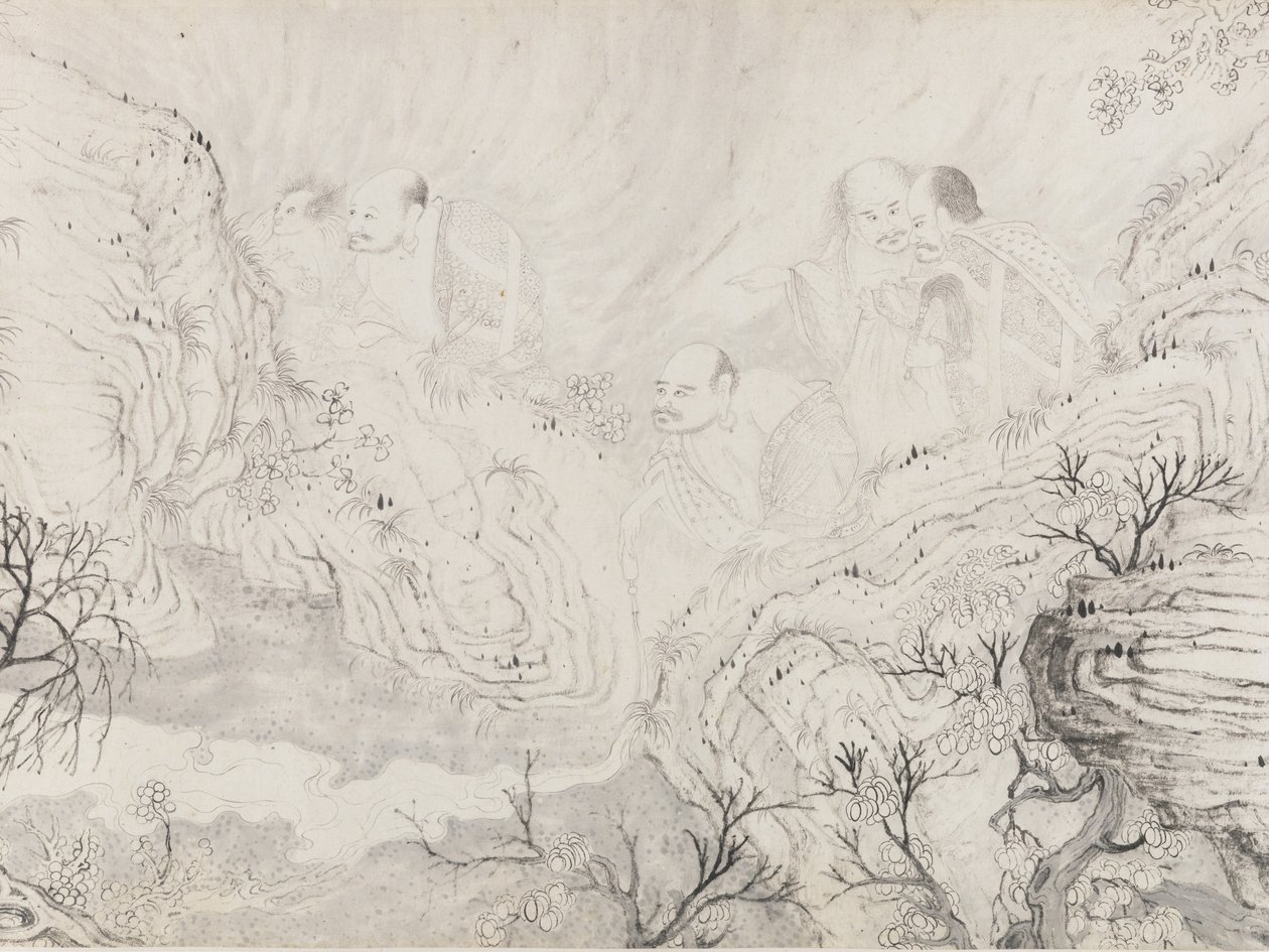 Šestnáct Luohanů z roku 1667. od Shitao