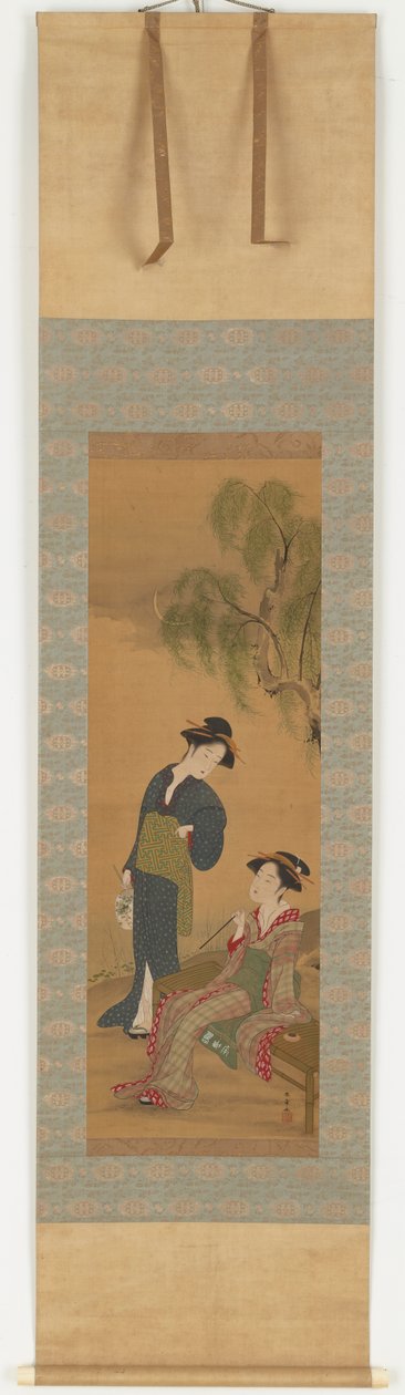 Dvě ženy pod vrbou, 1726-1792. od Shunsho