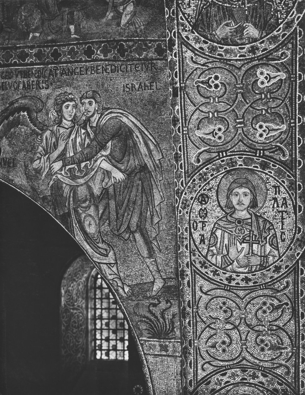 Jacob zápasí s andělem (mozaika) od Sicilian School