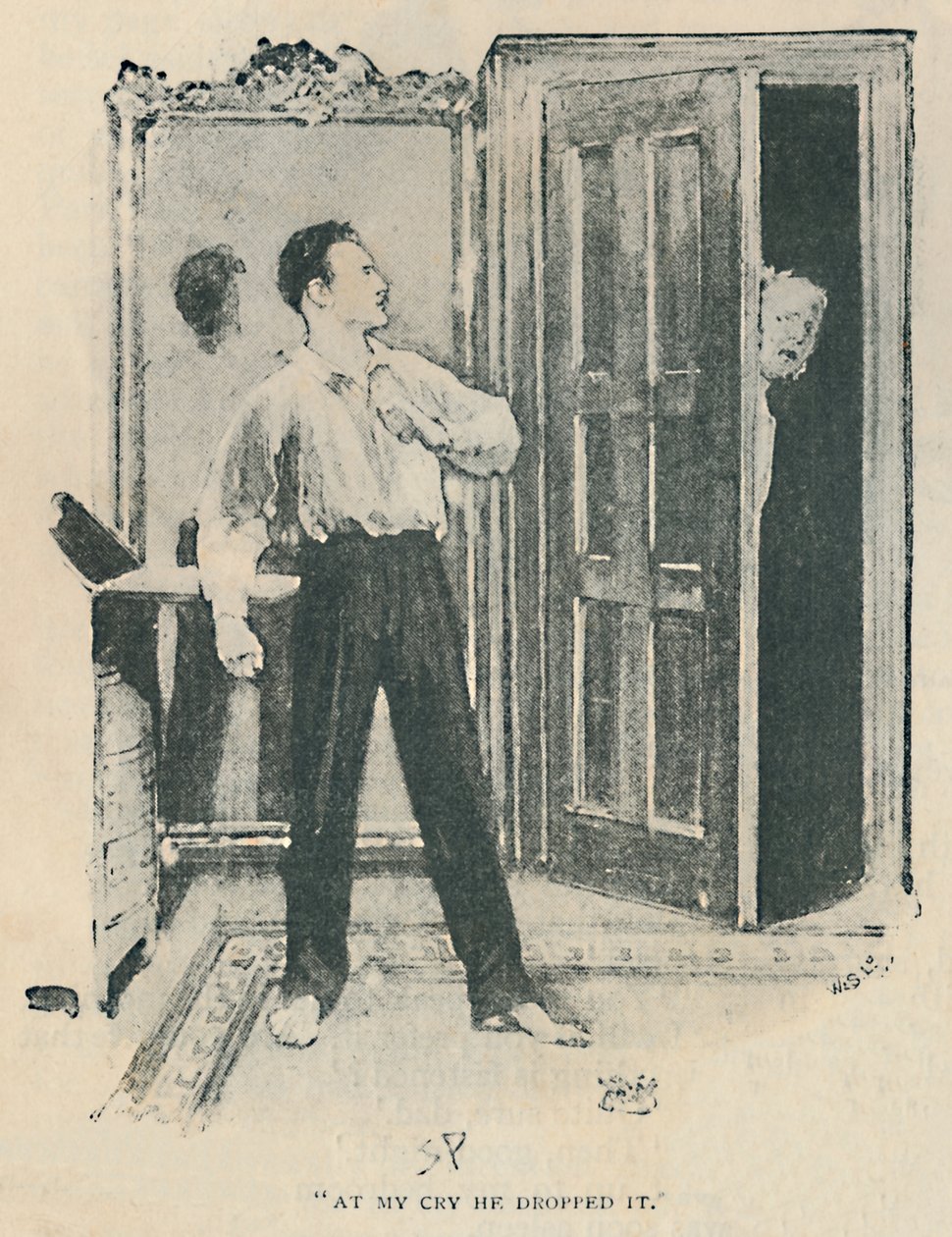 Při mém pláči to upustil, 1892 od Sidney Paget