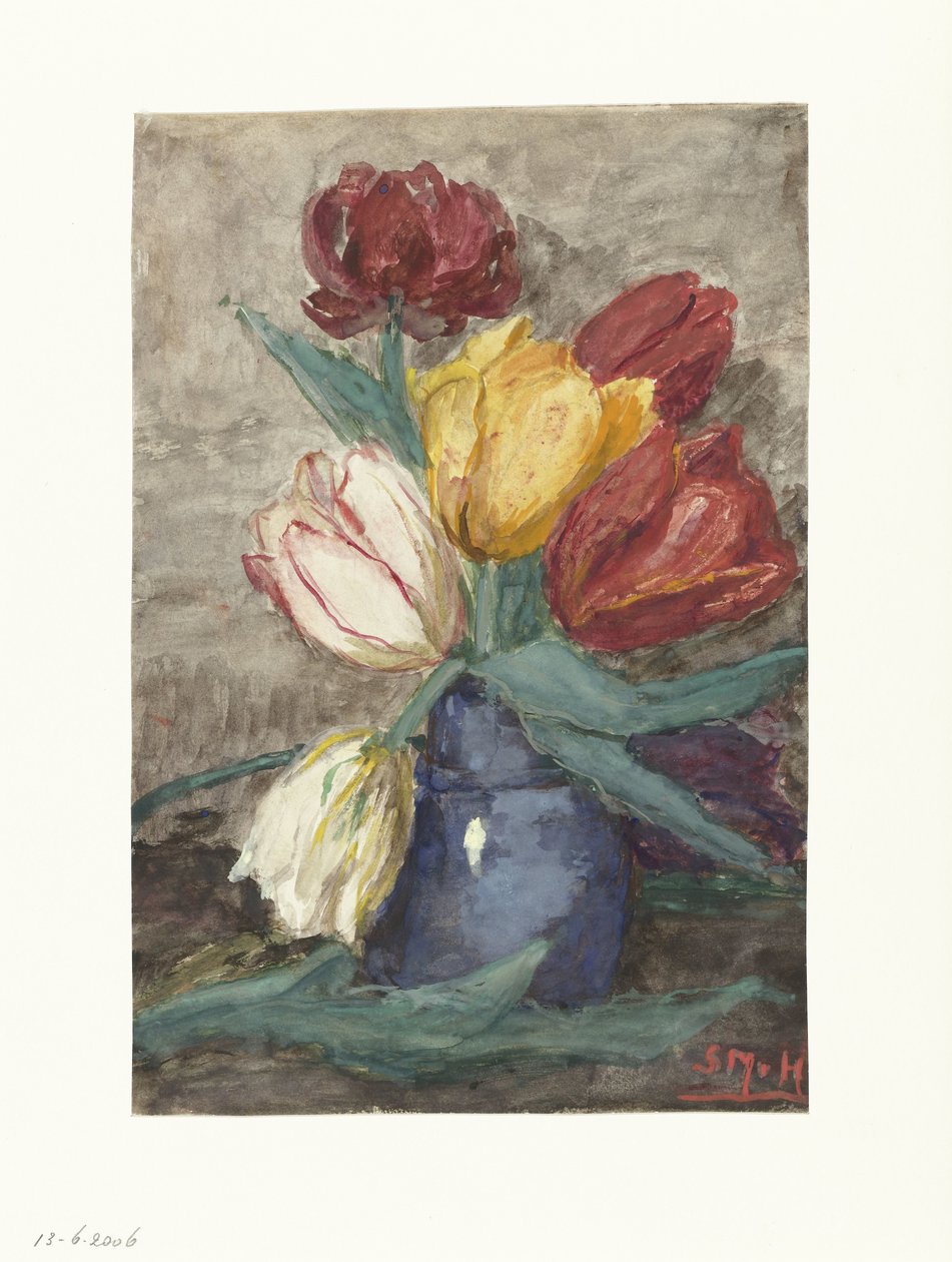 Tulipány ve váze od Sientje Mesdag van Houten