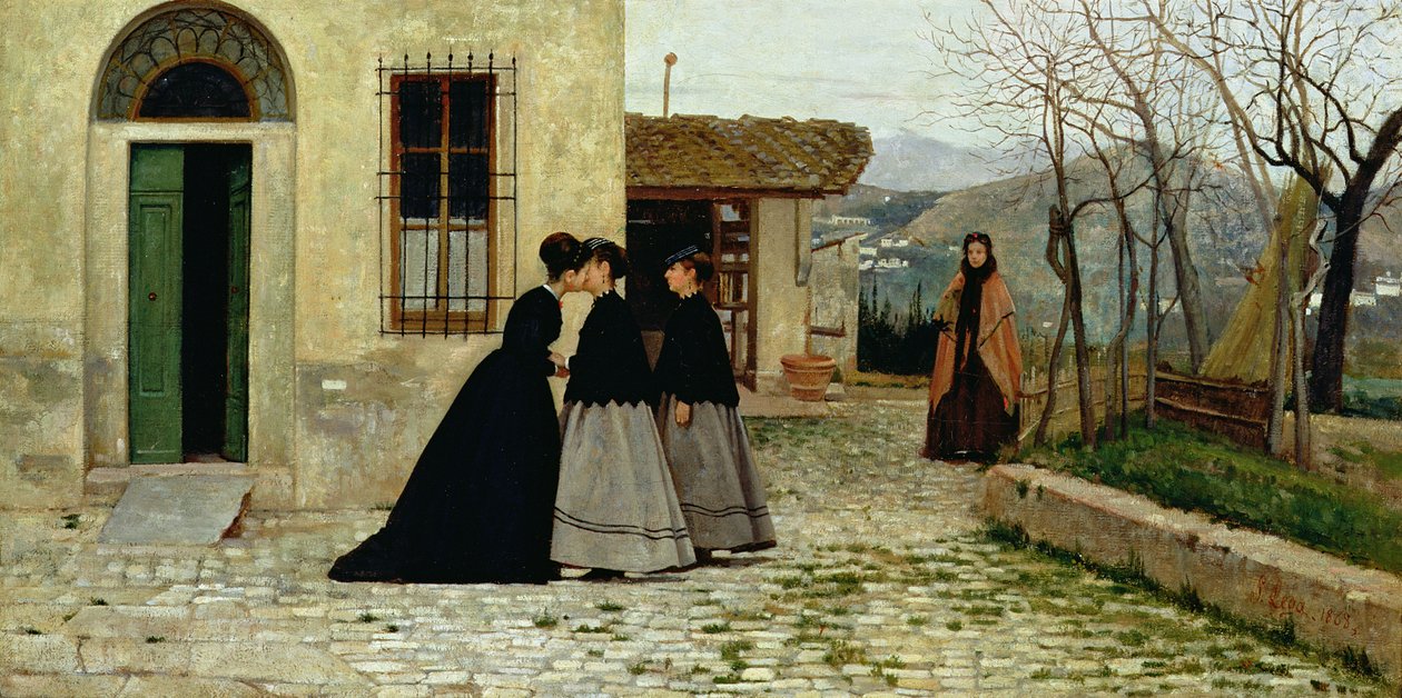 Návštěva, 1868 od Silvestro Lega