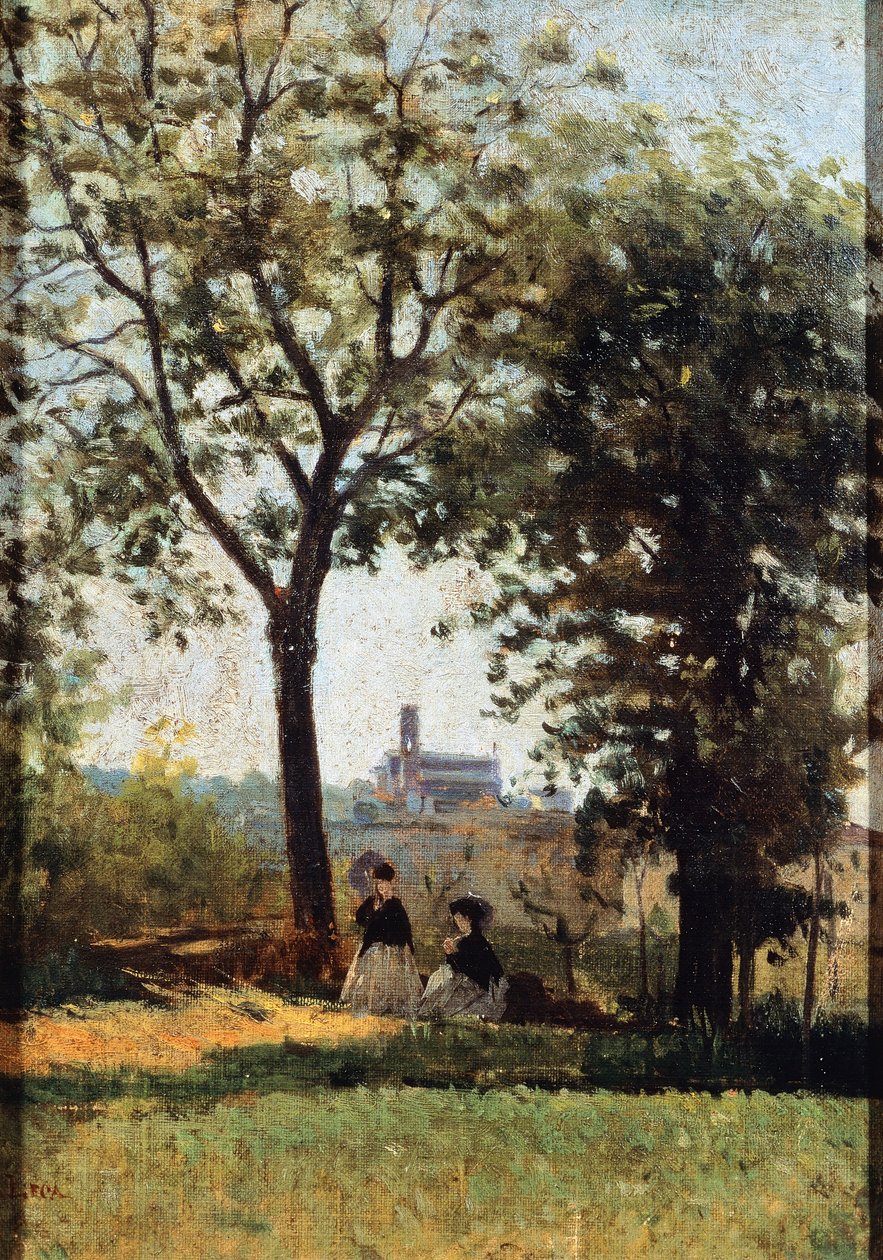 Monte alle Croci od Silvestra Lega (1826-1895) od Silvestro Lega