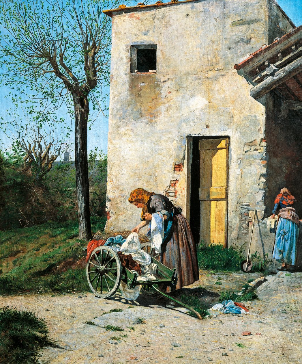 Pračky poblíž Florencie od Silvestro Lega