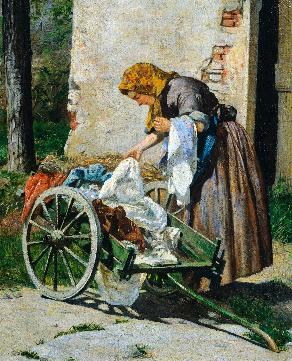 Pračky poblíž Florencie od Silvestro Lega