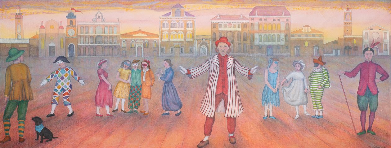 Tady to máš, 2021 (barevné tužky) od Silvia Pastore