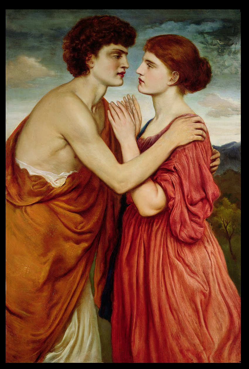 Isaac a Rebecca od Simeon Solomon