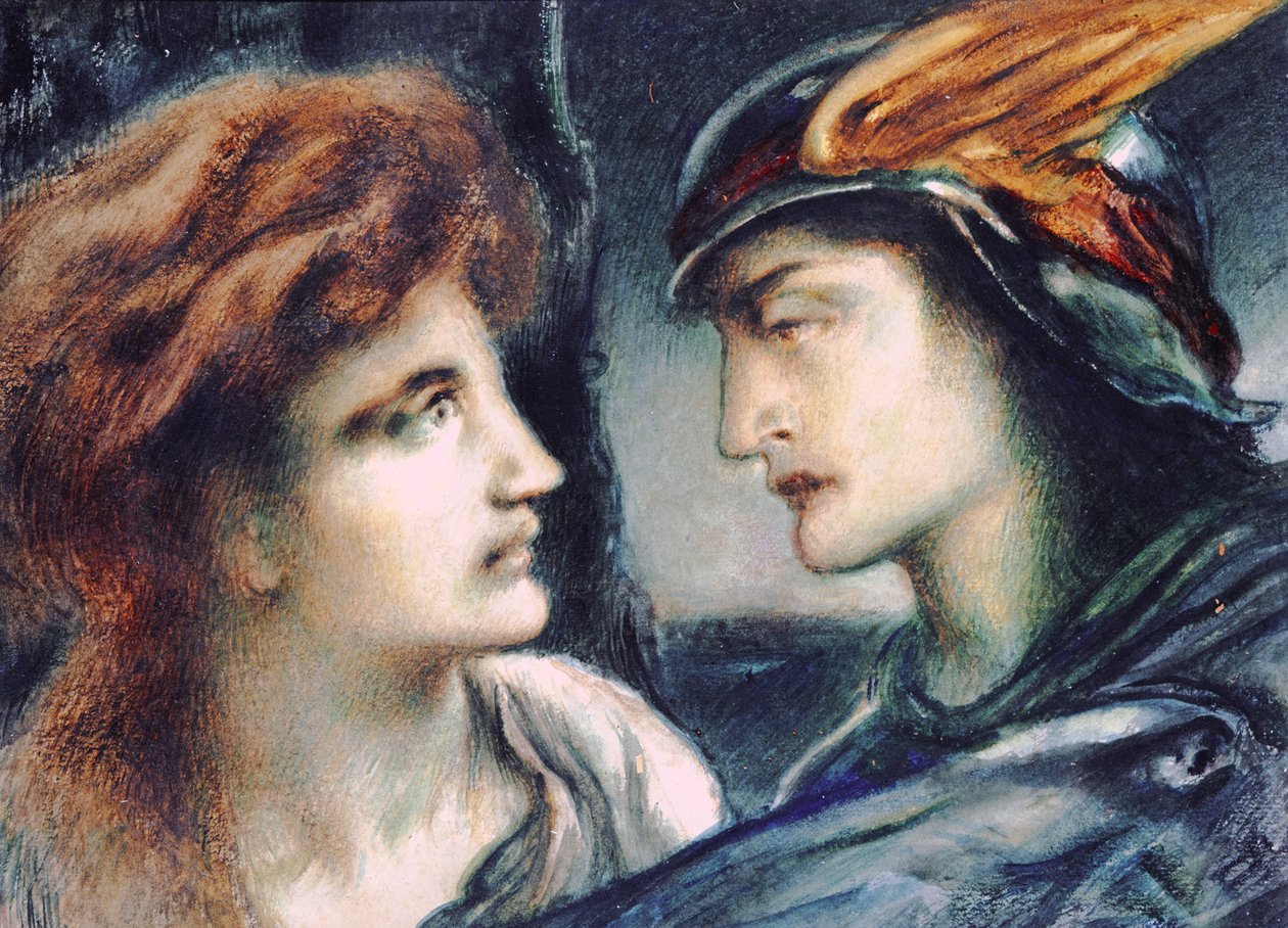 Merkur a Persefona od Simeon Solomon