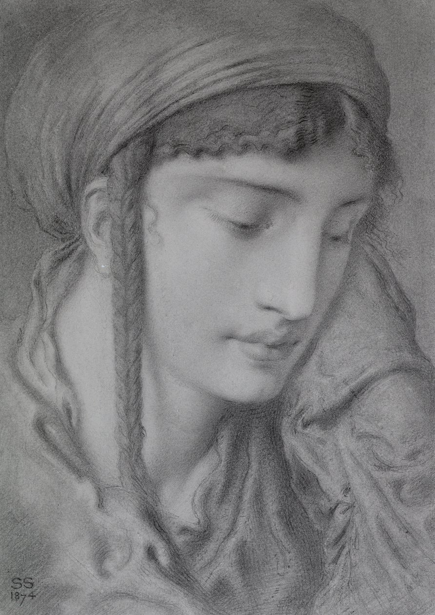 Hebrejská dívka od Simeon Solomon