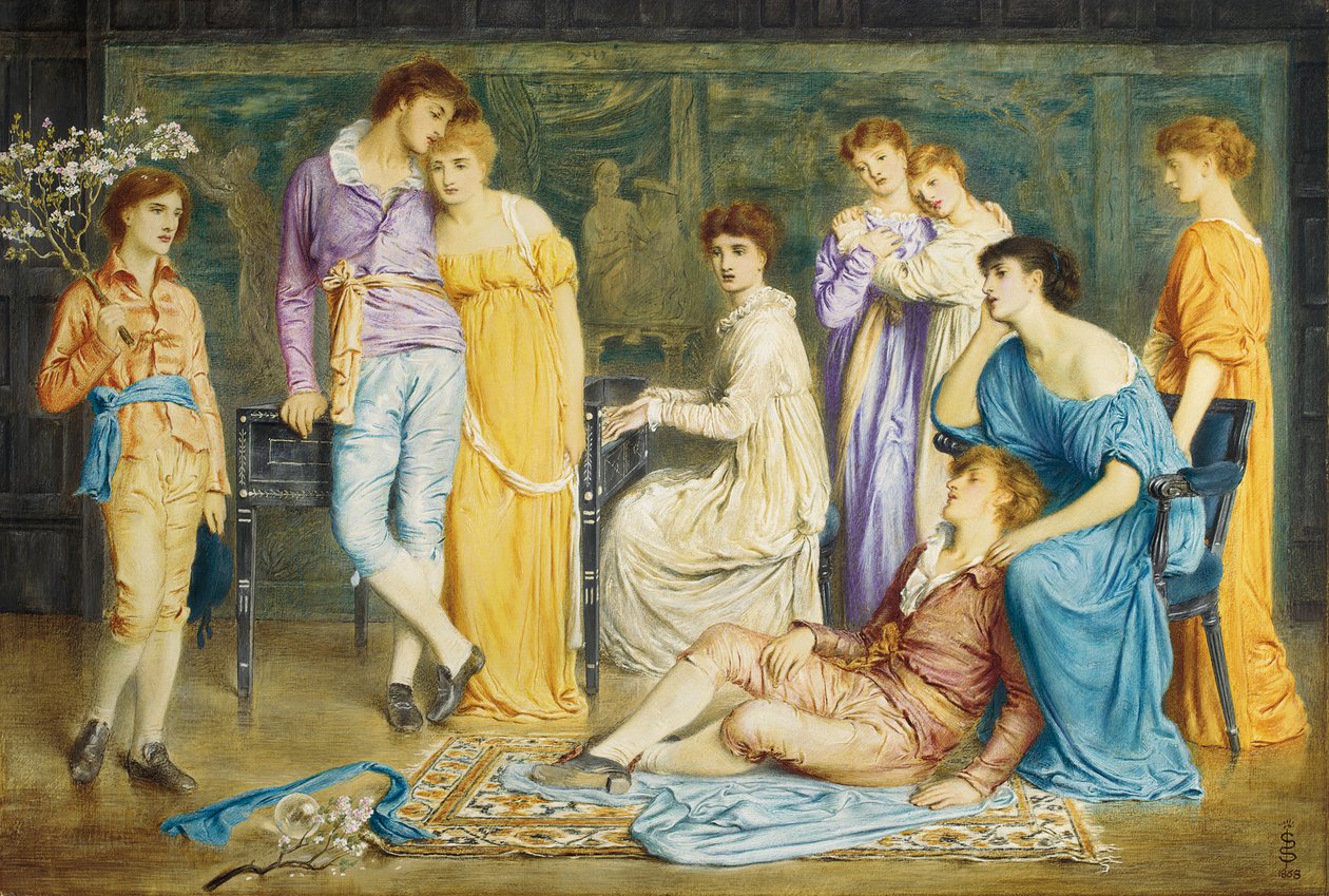 Předehra od Bacha, 1868 od Simeon Solomon