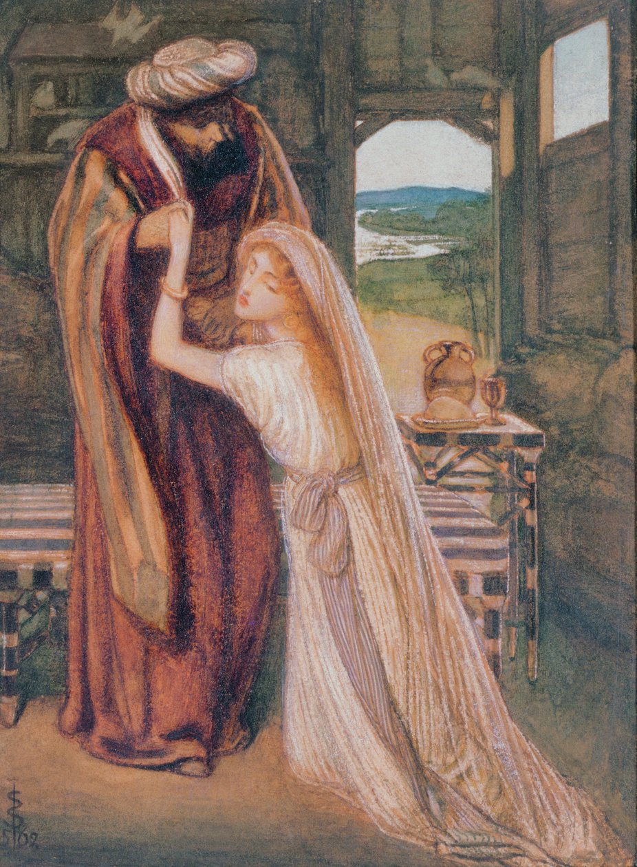 Ruth a Boaz od Simeon Solomon