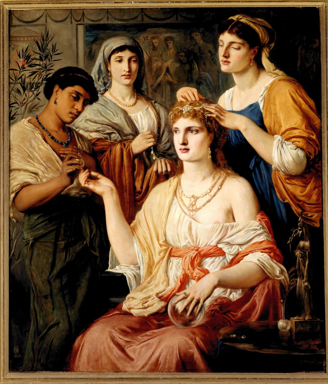 Toaleta římské dámy od Simeon Solomon