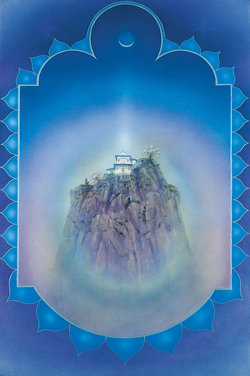 Radiant Mountain (akryl na plátně) od Simon Cook