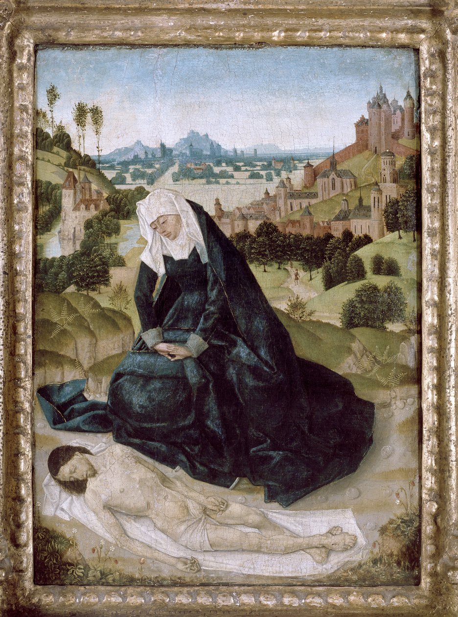 Pietà (tempera na panelu) od Simon Marmion