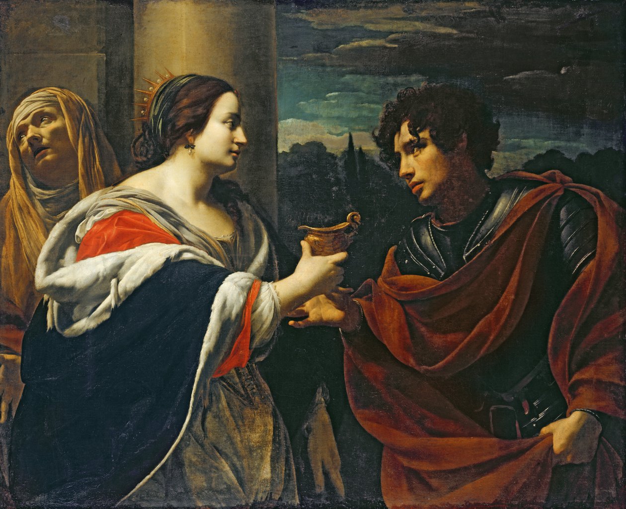 Sophonisbe získává Poison Cup od Simon Vouet