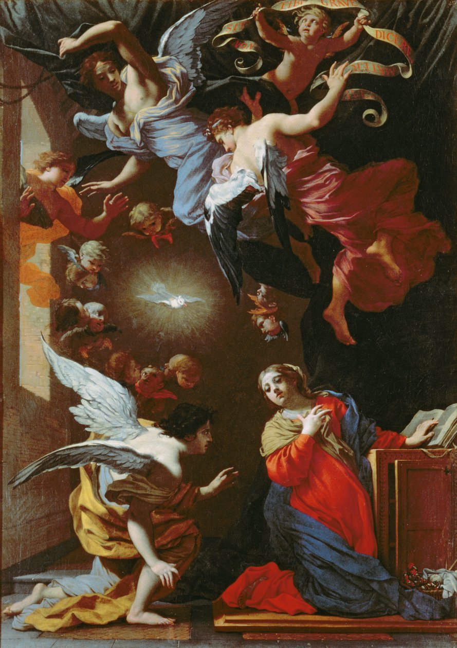Zvěstování, kolem 1650-60 od Simon Vouet