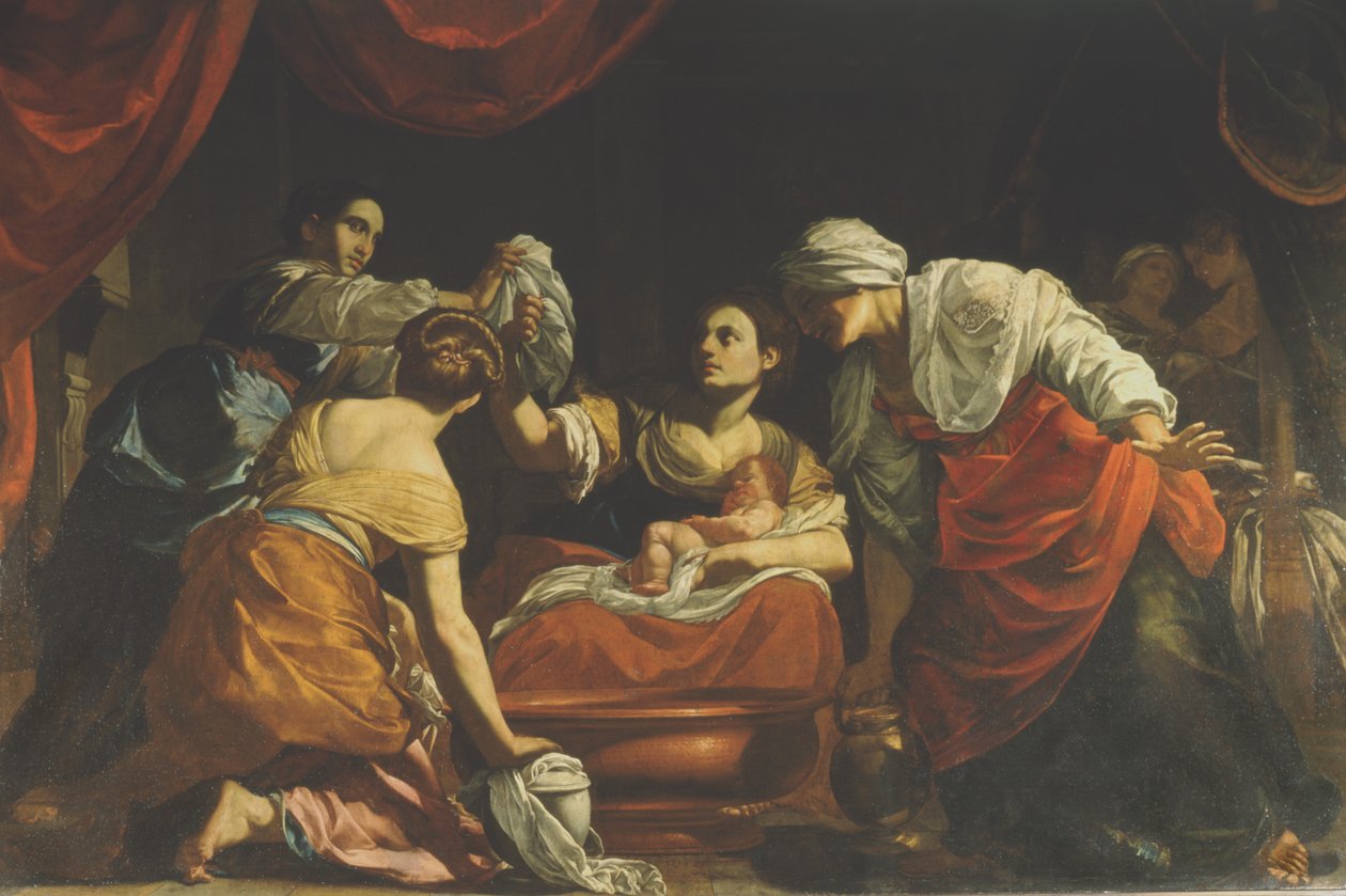 Narození Panny, c.1620 od Simon Vouet