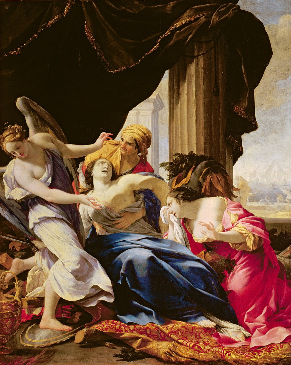 Smrt Dido, 1642-43 od Simon Vouet