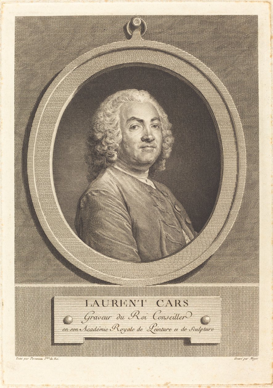 Laurent Cars od Simon Charles Miger after Jean Baptiste Perronneau