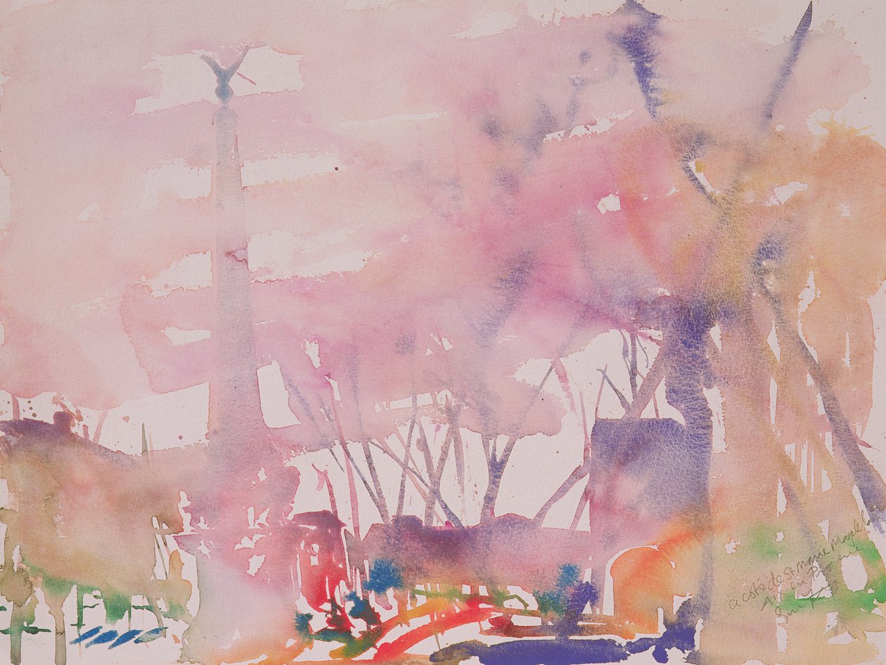 Aix en provence, Francie, 2002 (akvarel) od Simon Fletcher