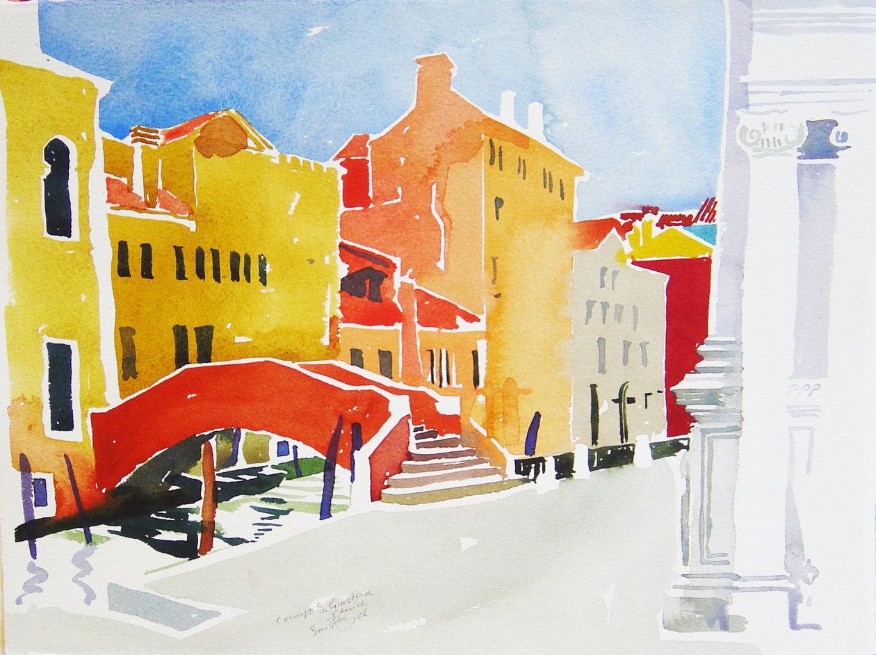 Campo S Guistina, 2006 (akvarel) od Simon Fletcher