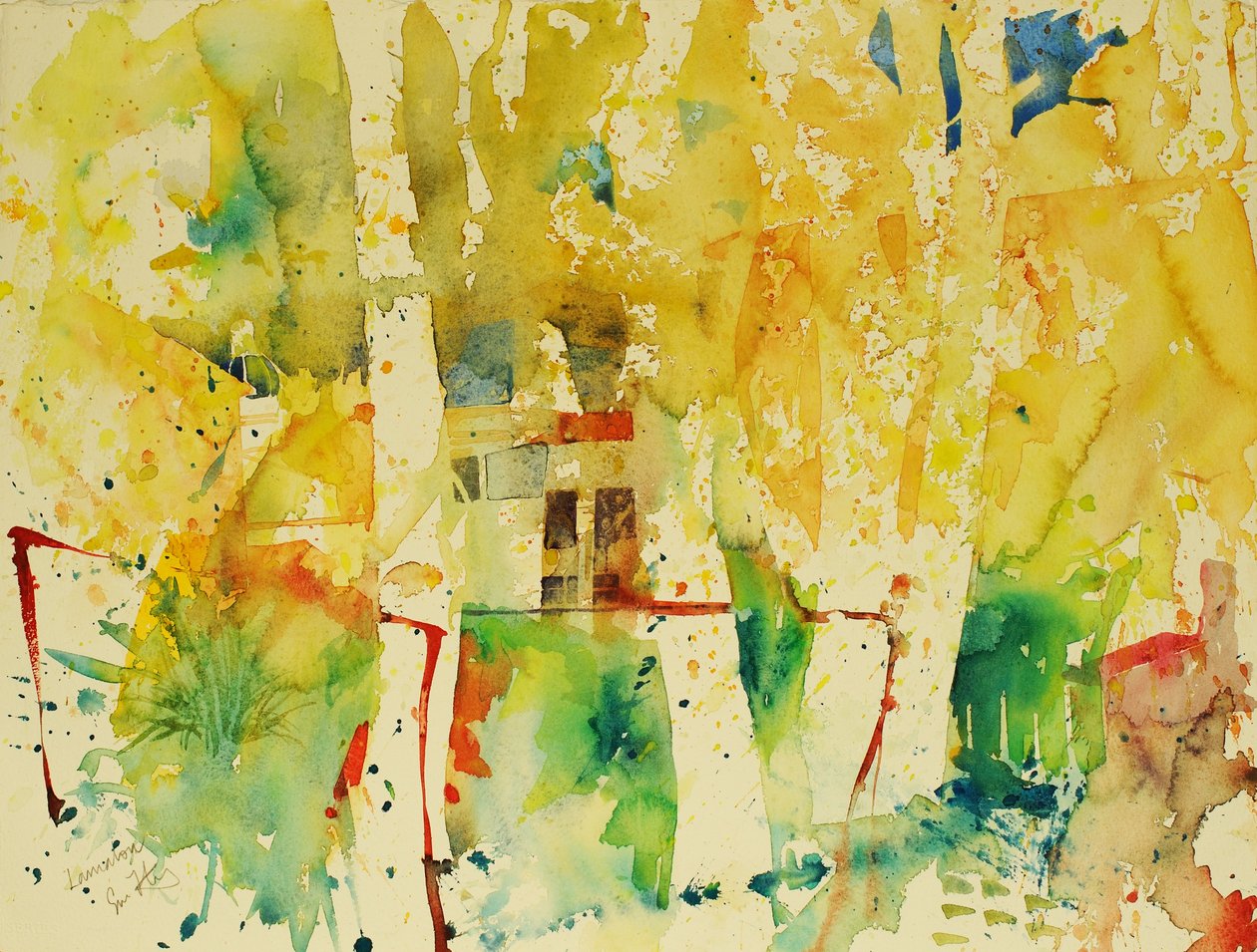 Lamalou, 2006 (akvarel) od Simon Fletcher
