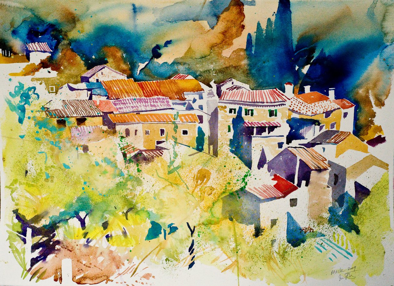 Mecle, 2009 (akvarel) od Simon Fletcher