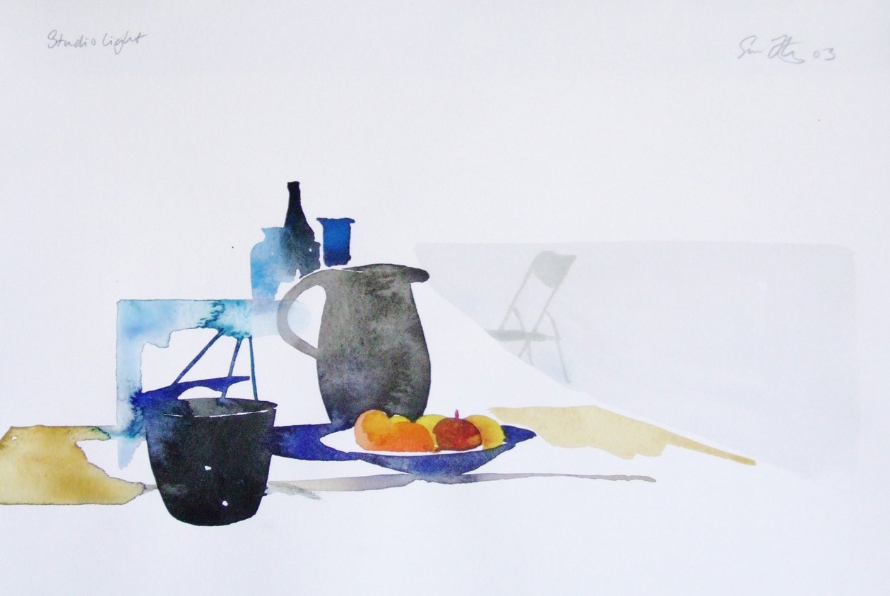 Ateliérové světlo, 2003 (akvarel) od Simon Fletcher
