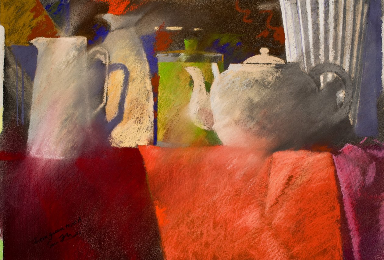 od zelené k červené, 2002 (pastel) od Simon Fletcher