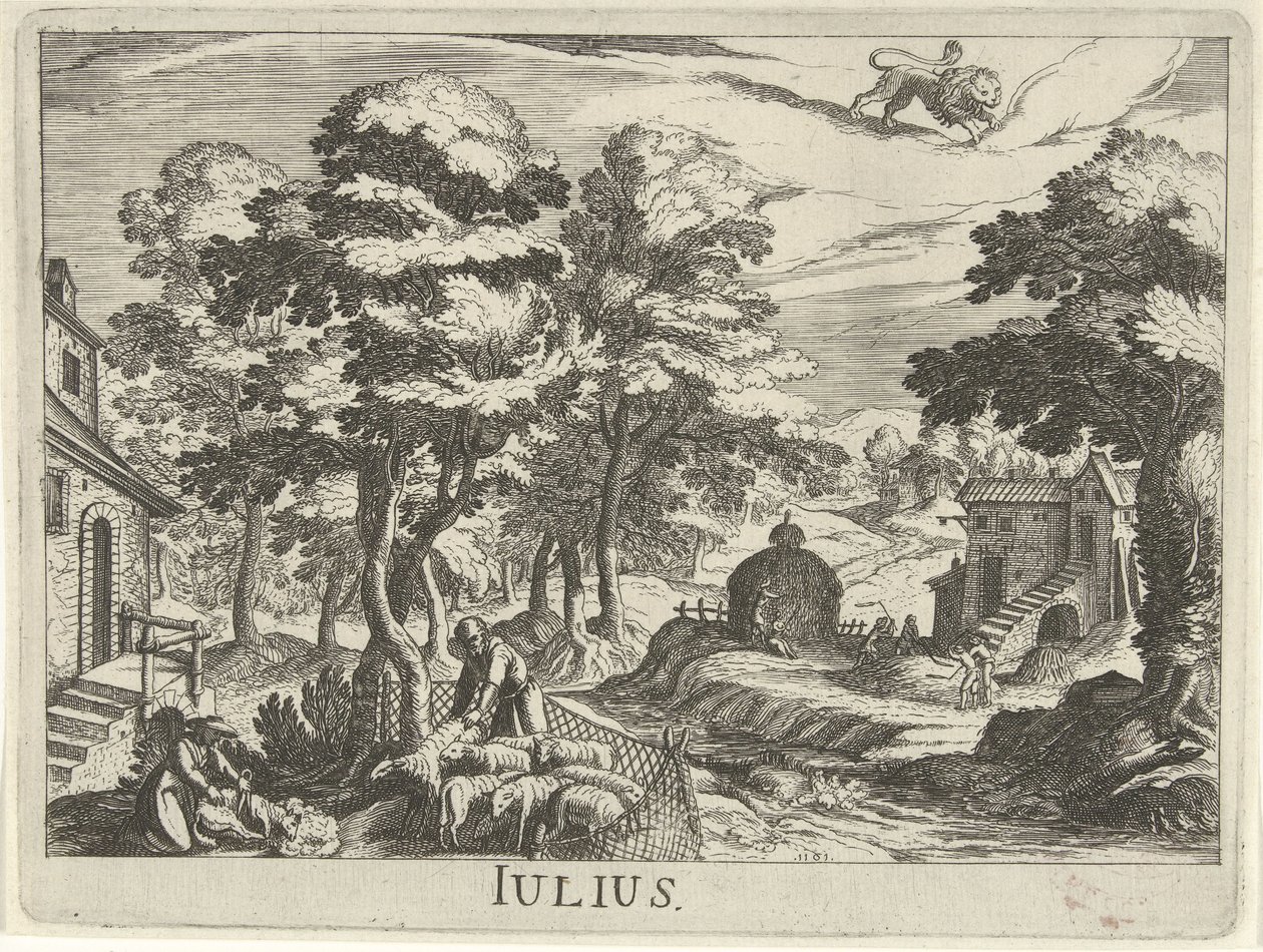 červenec Julius (titul na objektu) Dvanáct měsíců (název seriálu) od Simon Frisius
