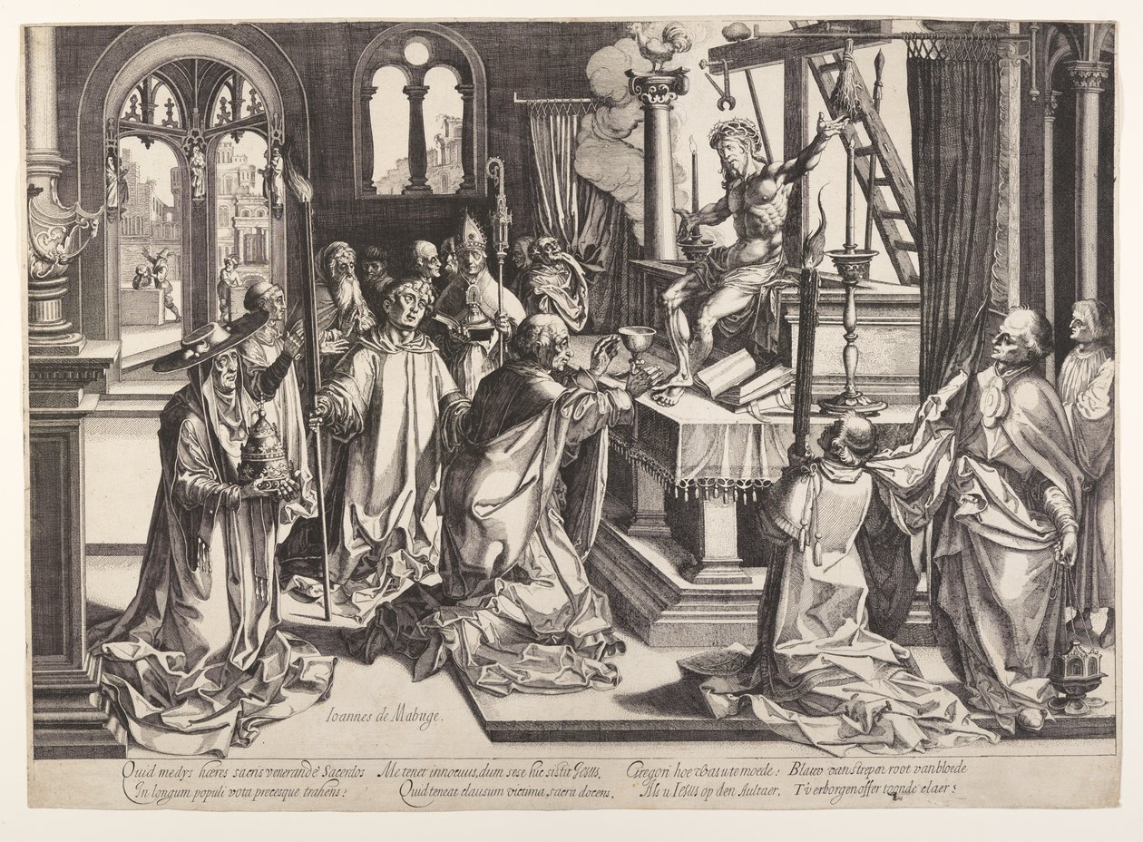 Mše sv. Řehoře od Simon Frisius