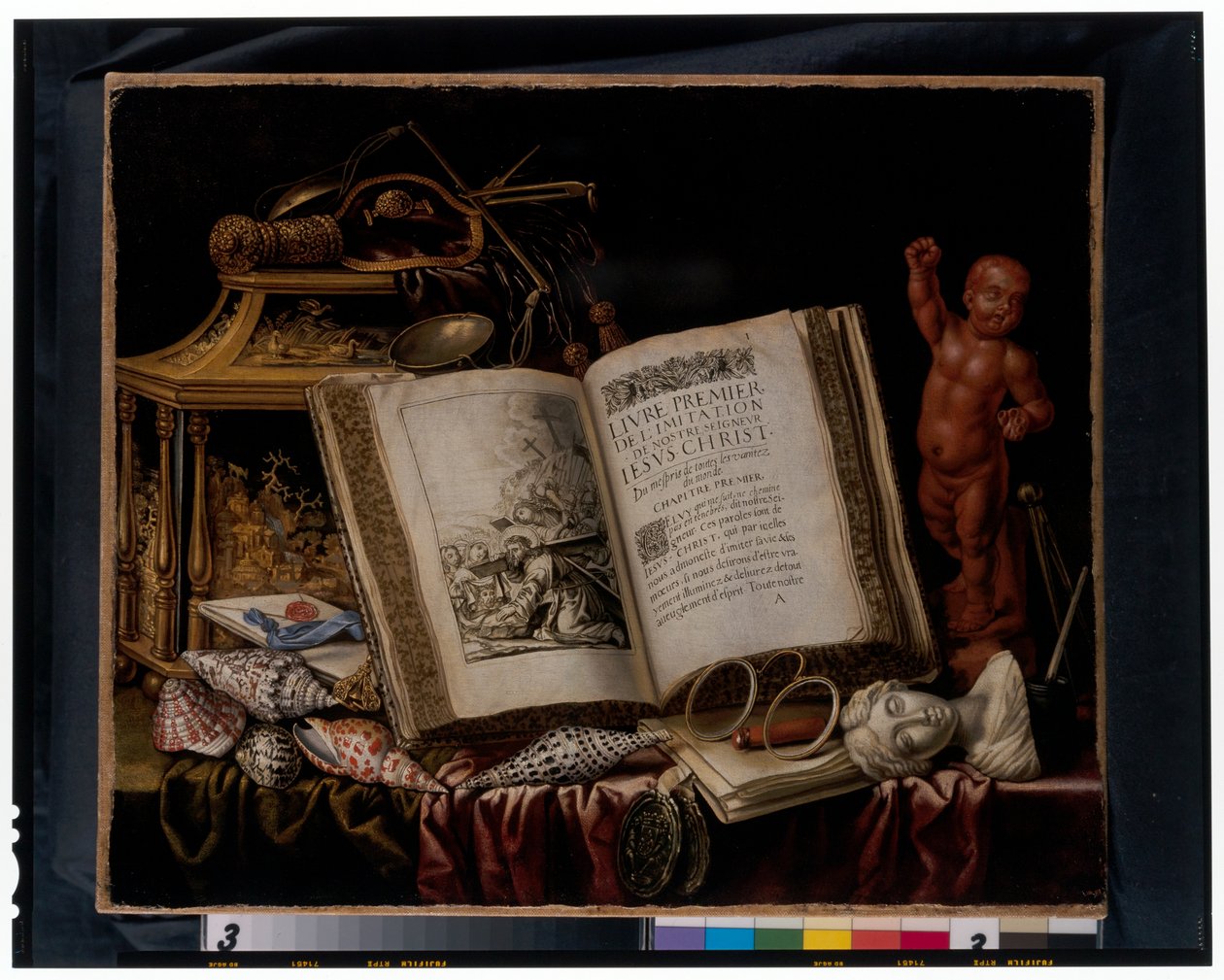 Zátiší vanitas od Simon Renard de Saint Andre