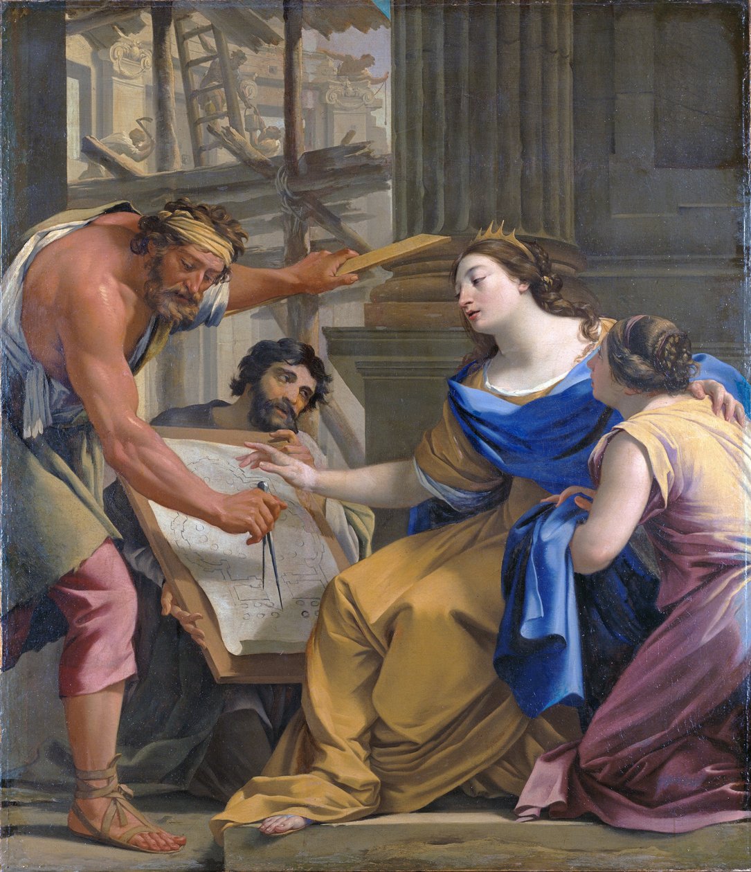 Artemisia Stavba Mausolaeum od Simon Vouet