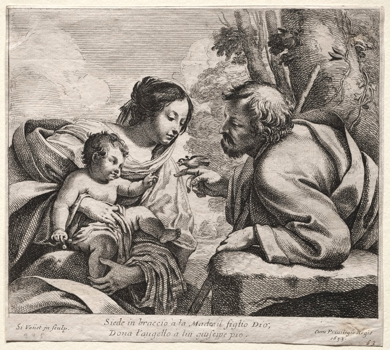 Svatá rodina od Simon Vouet